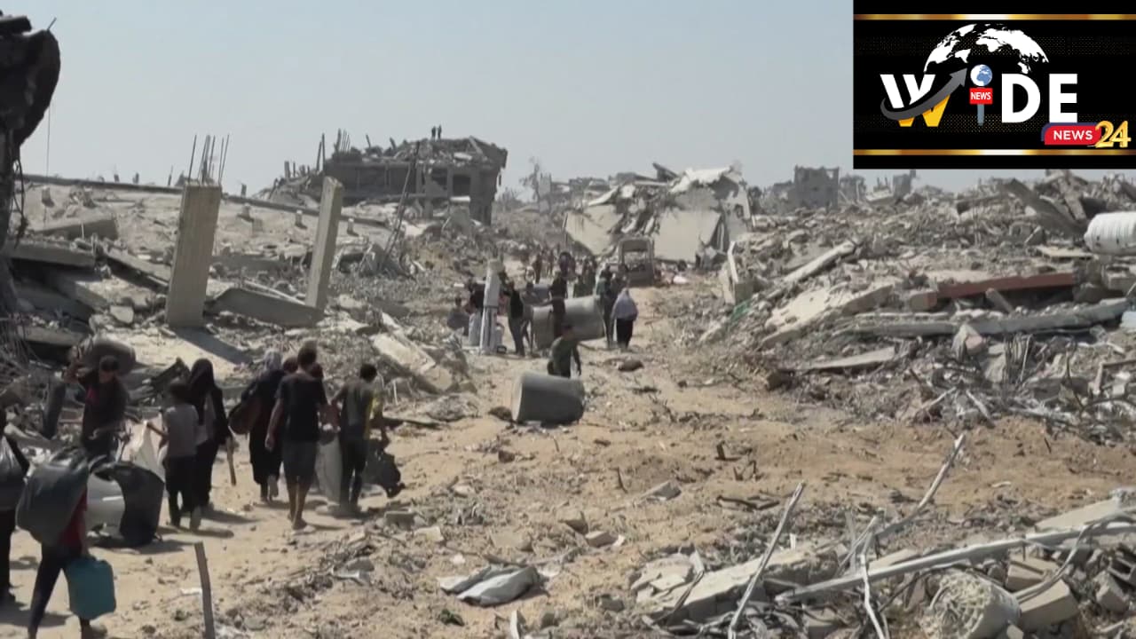 Destroyed buildings in Gaza two years after the October 7 attack, as war continues